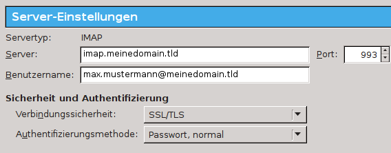 server einstellungen